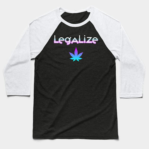 LEGALIZE Baseball T-Shirt by FeministAF